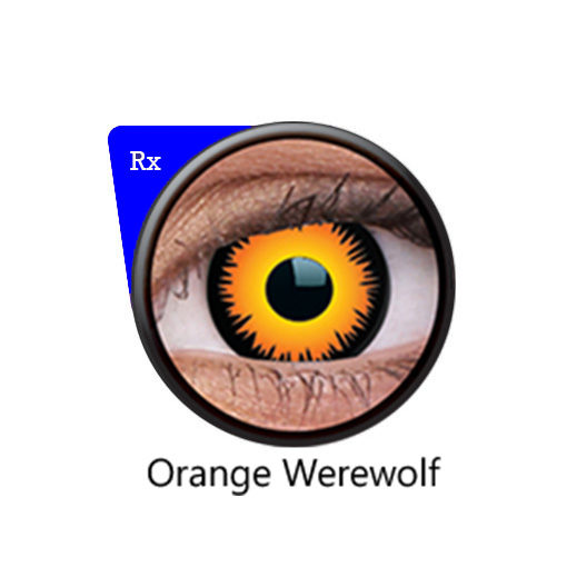 Orange Glow Contact Lenses - ColourVue Crazy (2 coloured lenses)