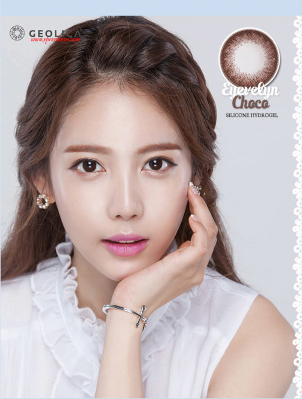 Geo Eyevelyn Choco Silicone Hydrogel Contact Lenses