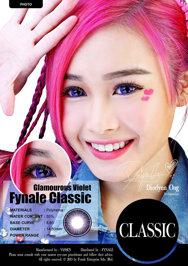 VASSEN GLAMOUROUS VIOLET COLOR LENSES